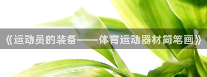 谈球吧体育官网：《运动员的装备——体育运动器材简笔画》